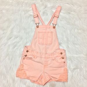 Justice Peach Overalls size 12